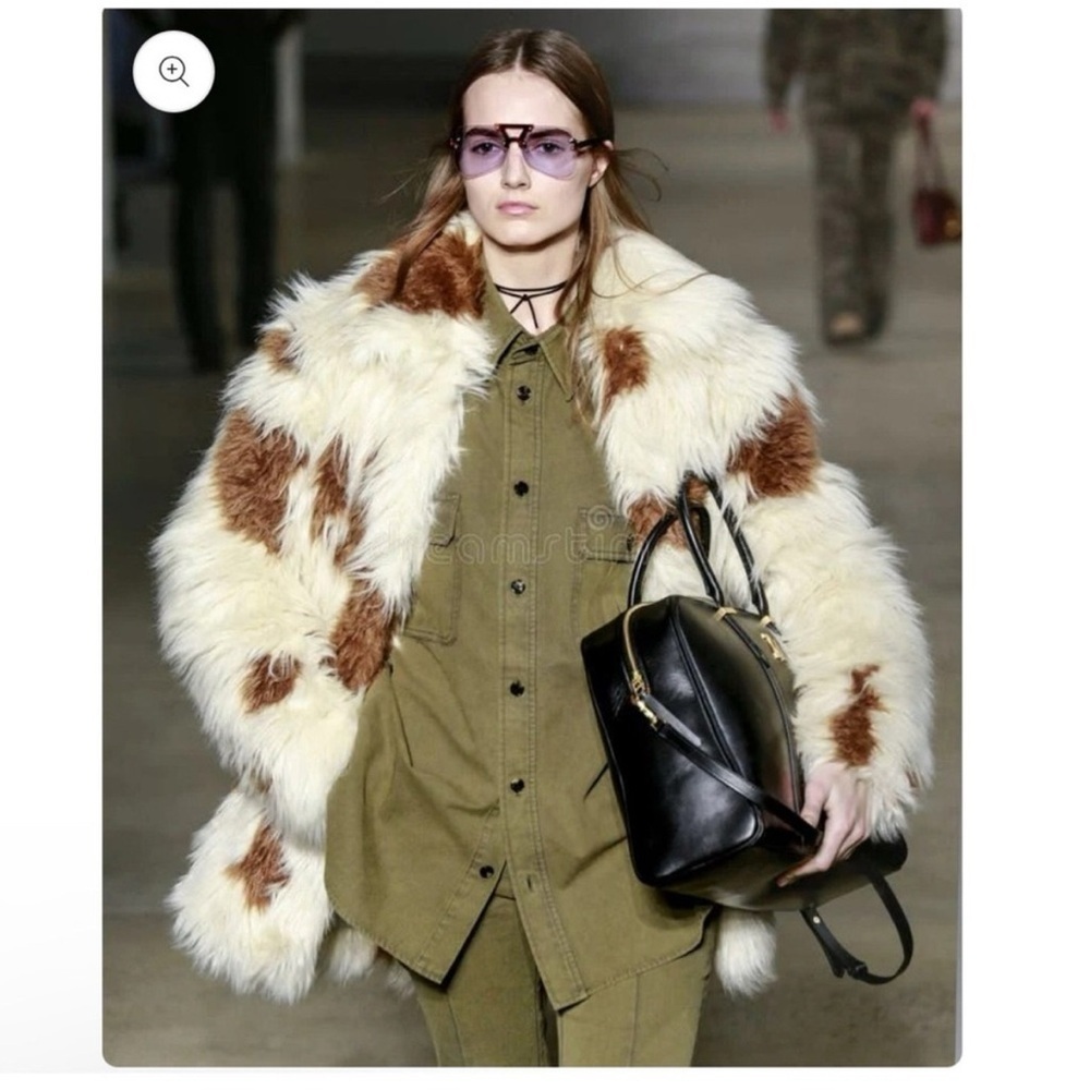 Zadig & Voltaire faux fur coat